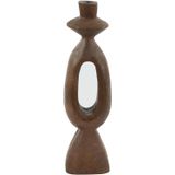 Light & Living - Kandelaar Django - Donkerbruin - 13x13x43 cm - Modern