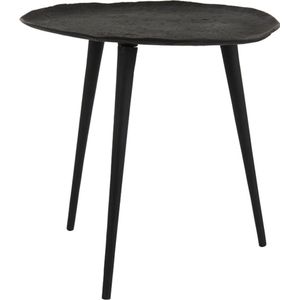 Light & Living Bijzettafel Asarpai - Ø46cm - Mat Zwart