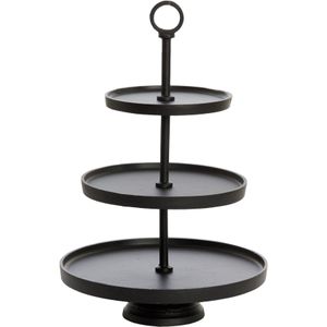 Light & Living Etagère Marozu - Zwart - 3 Laags - Modern
