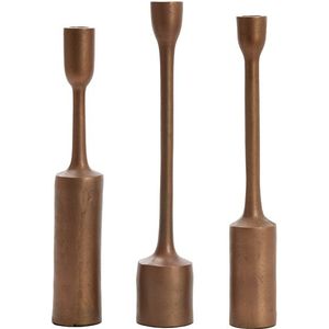 Light & Living - TRESCALES - Kandelaar - Brons - Set van 3