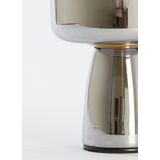 Light & Living - Lotta - Tafellamp - Grijs - Glas - Ø16cm