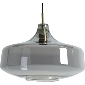 Light and Living - Hanglamp - Zwart - Glas