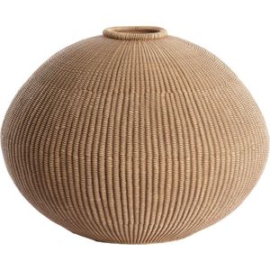 Light & Living Vaas Valerie - Bruin - Ø35cm - Modern