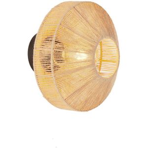 Wandleuchte - Lyra - natürlich - jute baumwolle - Light&living
