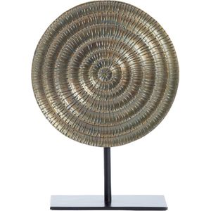 Light & Living Deco Beeld Pilar - Metaal - Brons/Zwart - 25x35x10 cm (bxhxd) - Woonexpress