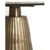 Light&living Eettafel Ø100x75 cm RIANNE marmer taupe-antiek brons