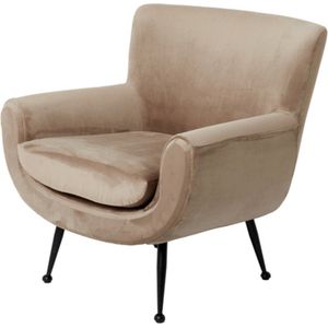 Light & Living Fauteuil Vinstra - Velvet - Lichtbruin