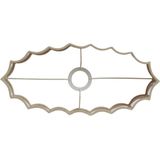 Light & Living Lampenkap ovaal Disli - Crème - 38x17.5x19cm - Modern