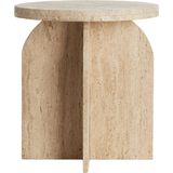 Light & Living Bijzettafel Otinia - Travertin - 48cm hoog - Zand