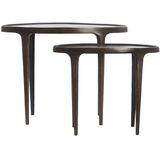 Light & Living Sidetable Arica - Set van 2 stuks - Donkerbruin