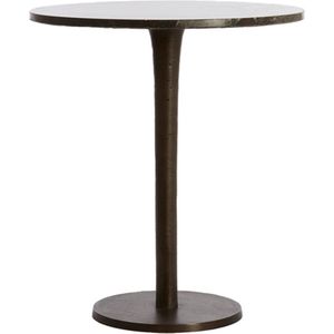 Light & Living Ronde Bijzettafel Pazo - 48cm - Donkerbruin