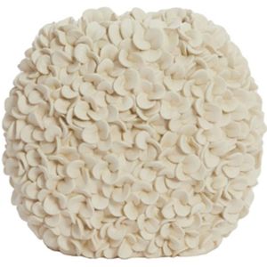 Light & Living - Vaas Phylia - Wit - Kunststof - 31.5x17x28cm - Modern - Bloemenvaas