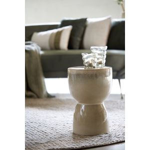 Light & Living Bijzettafel Finca - Wit - 28.5x28.5x42cm - Modern