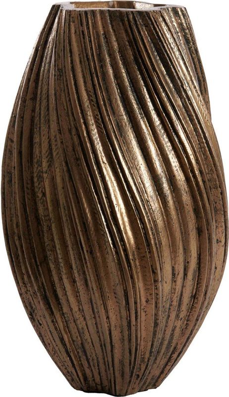 Light & Living - Yatung - Vaas - Antiek Brons - Ø30cm - Steen - Modern