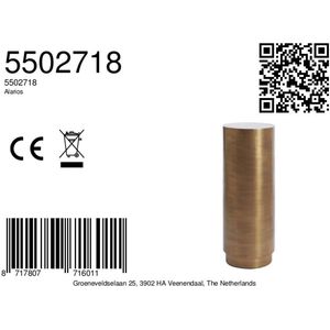 Light & Living - Alarios - Zuil - Antiek brons - Ø30cm - Ijzer