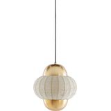 Light & Living Hanglamp Cetara Kralen, 26cm - Zilver/Brons