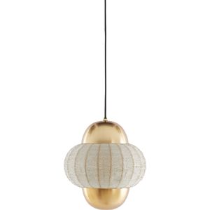 Light & Living Hanglamp Cetara Kralen, 26cm - Zilver/Brons