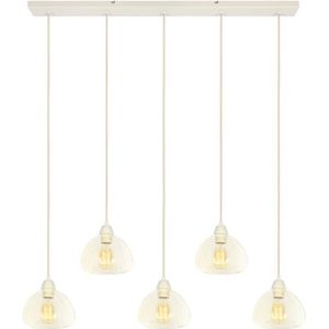 Light&living - hängeleuchte - Bisho - beige - glas - große