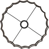 Light & Living Cilinder lampenkap Disli Donkerbruin Ø35cm Modern