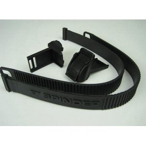 Spinder - Wielriempjes met Gesp - Zwart - 2 Stuks