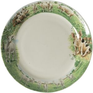 Corelle Vitrelle 18-delige glazen serviessets, servies voor 6, drielaagse chip- en scheurbestendige glazen plaat- en komsets, wildflower