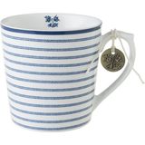 Laura Ashley Blueprint Collectables Mok - Koffiemok - Theemok - 32 cl - Candy Stripe