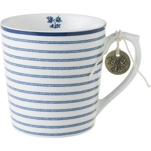 Laura Ashley Blueprint Collectables Mok - Koffiemok - Theemok - 32 cl - Candy Stripe