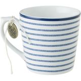 Laura Ashley Blueprint Collectables Mok - Koffiemok - Theemok - 22 cl - Candy Stripe