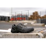 Walkmate - Brussel - Werkschoen Laag - Zwart - Leder - S3 SRC