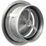 Ventiel Rooster Bws Ventilatie Aansluitmaat 100mm Afvoer en Toevoer Geborsteld Rvs