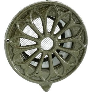 Ventilatierooster Chroom (kunststof) Rond afsluitbaar 100-150mm