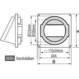 Sencys Kleprooster met Kap 100/125 - Wit