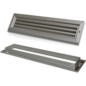 Deurrooster - Weckx - Aluminium - Naturel Geanodiseerd - 470 mm