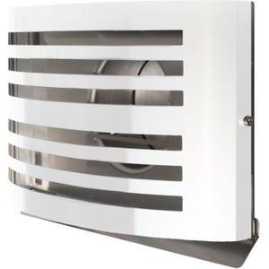 Overdruk ventilatierooster alfa 15 cm mat wit