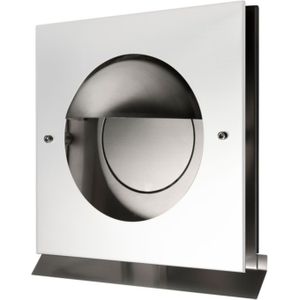 Overdruk ventilatierooster kappa 15 cm mat wit