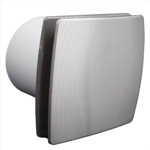 VONLIS® Badkamerventilator, ventilator, inbouwdiepte 50 mm, kort, 100 mm, naloop/timer nee