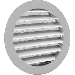 Weha Schoepenrooster inbouw, aansluitdiameter Ø125mm, aluminium