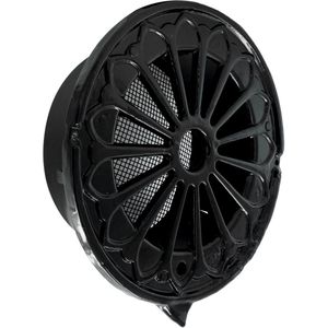 Deurrooster Weckx Retro Rond Extra Luchtdoorlaat 15 cm Zwart
