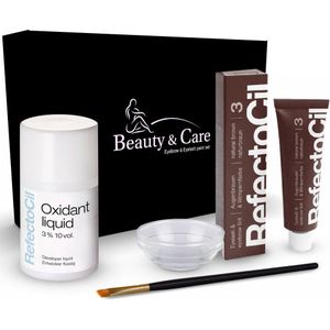 Refectocil - Wenkbrauw / wimperverfset Bruin - 1 Set. new