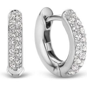 TI SENTO - Creolen - Zilver - Gerhodineerd - Zirkonia