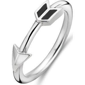 Ti Sento Milano - Damesring - Zilver - Onyx Versiering