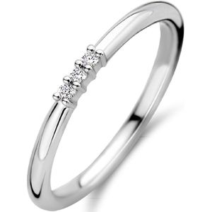TI SENTO Dames Ring - 925 zilver - Zirconia wit - Maat 18.50 mm / maat 58 - 12250ZI