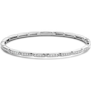 TI SENTO Dames Armband - 925 zilver - Zirconia wit - Maat M - 23001ZI