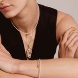 TI SENTO - Ketting - Zilver - Wit Parel - 3962PW