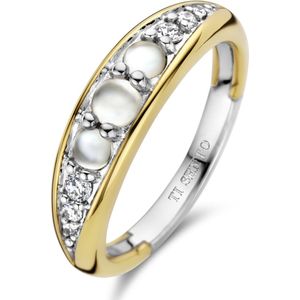 TI SENTO Dames Ring - 925 zilver - Parelmoer - Maat 17.75 mm / maat 56 - 12304MW