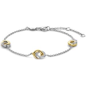 TI SENTO - Infinity Armband - Geel Verguld - 925 Sterling Zilver