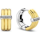 TI SENTO - Creolen - Goudkleurig - 925 Sterling Zilver - Cubic Zirconia