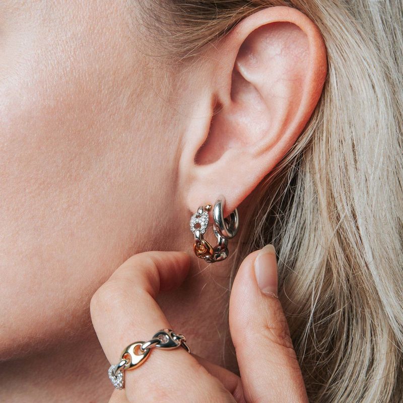 TI SENTO - 7877ZY - Oorbellen - Zilver - Gold-Plated - Cubic Zirconia