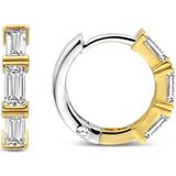 TI SENTO - Oorhangers - Geelgoudkleurig - Verguld 925 Sterling Zilver - Cubic Zironia
