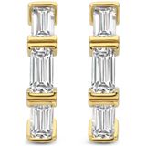 TI SENTO - Oorhangers - Geelgoudkleurig - Verguld 925 Sterling Zilver - Cubic Zironia